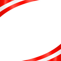 Fototapeta premium Austrian Flag Frame Ribbon Corner Border Illustration