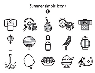 アイコン集 夏3 © Armadilloz