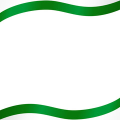 Fototapeta premium Pakistan Flag Frame Ribbon Corner Border Illustration
