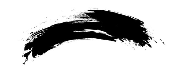 Brush strokes templates, vector grunge paintbrush