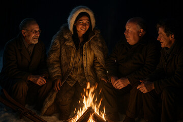 a night together by the fire