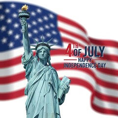 Obraz premium Independence Day&nbsp;USA Post Design 