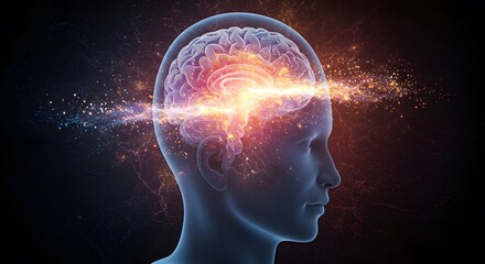 A Network of Glowing Neural Connections in the Brain