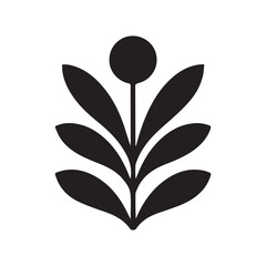 black and white flower