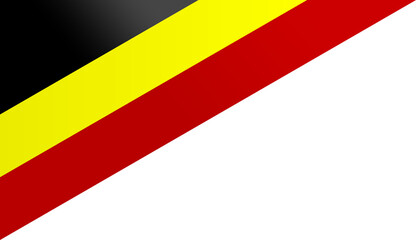 Aborigiual Flag Ribbon Corner Border Illustration