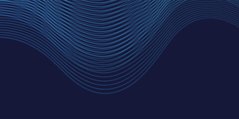 Abstract futuristic background with flowing dot particles wave pattern in blue green gradient colors