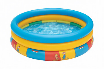 Colorful Inflatable Kiddie Pool with Cartoon Designs