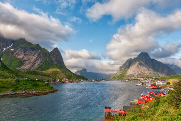 Reine is a fishing village and the administrative center of Moskenes Municipality, Nordland County,...