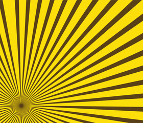 Obraz premium Retro Comic Background Radial Sunburst and Halftone Cartoon Effect