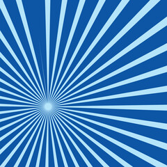 Obraz premium Abstract blue sun rays sunburst backdrop background. 