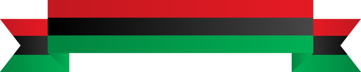 Black Lives Matter Flag Ribbon Corner Border Illustration