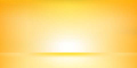 Abstract gold gradient spotlight room texture background.