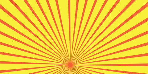 Fototapeta premium Yellow sun burst light rays background 