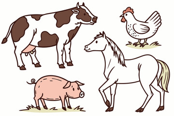 set of horses