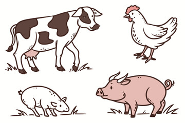 farm animals collection