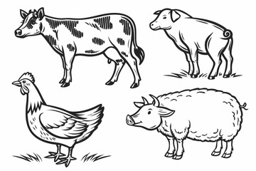 farm animals collection