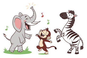 funny cartoon elephant