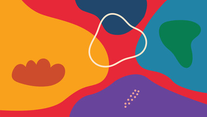 Colorful organic blob background