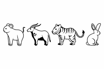animals vector illustration
