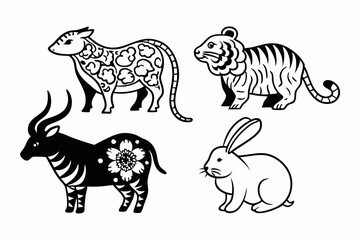 set of animals