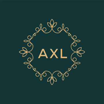 AXL Letter Initial Logo Design Template Vector Illustration