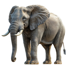 Fototapeta premium Explore the Majestic Elephant: A Glorious Mammal Symbolizing Wildlife Conservation and the Fragile Balance of Nature's Ecosystem and Habitats.