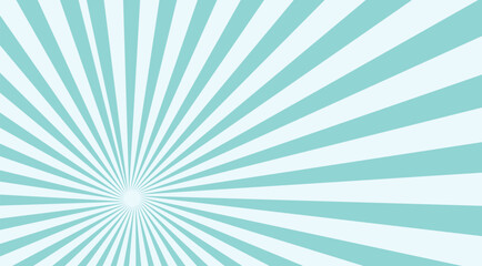 Retro Comic Background Radial Sunburst and Halftone Cartoon Effect
