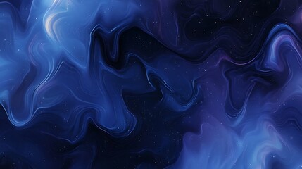 Blue and purple abstract nebula background with stars for dreamy and mysterious designs
