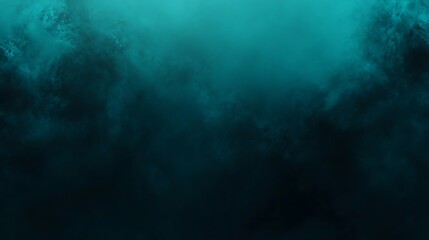Fototapeta premium Abstract teal blue green background with dark smoky textures for design and overlays