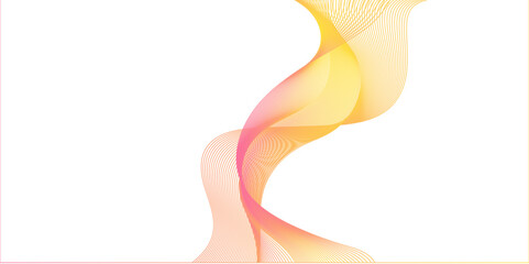Abstract dynamic multicolor lines, waves. technology line stripe isolated science digital flowing black line. gradient colorful flowing wave design element. wavy lines gradient background.	