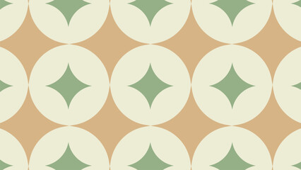Beige floral tile background