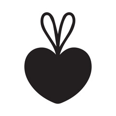 Fototapeta premium heart shaped apple