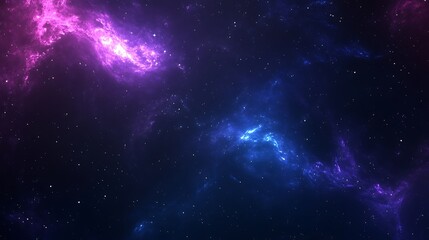 Naklejka premium Cosmic Nebula Galaxy Background with Stars and Space Dust for Science and Astronomy Projects