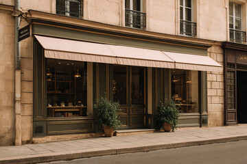 Obraz premium vintage style storefront boutique