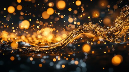 Conceptual art depicting the flow of clean oil through an engine, replacing dirty oil