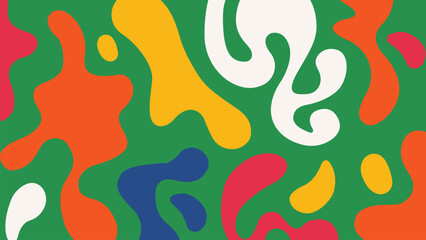 Obraz premium Bold colorful blob background