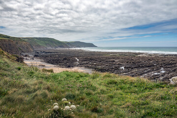 Coastal path view South of Widemouth Bay