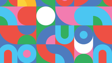 Bright retro circle background