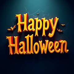 Halloween typography design