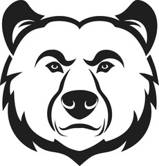 Strong Bear Head Logo Design  Wild Animal Graphic Mascot Illustration