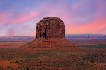 monument valley at sunset