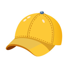 yellow baseball cap