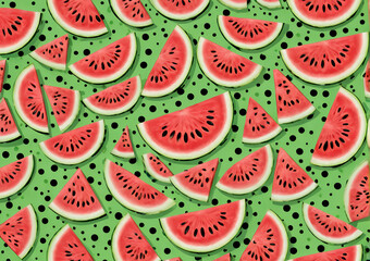 watermelon seamless pattern