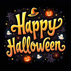 Halloween typography design