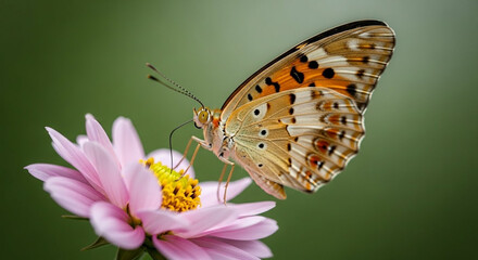 butterfly on flower Generative AI	