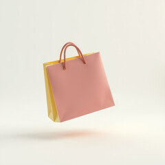 3D Floating Shopping Bags Emoji in Motion