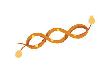 Twisted Decorative Light String with Subtle Glow Design