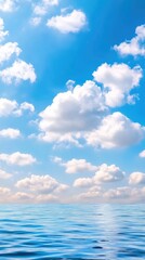 A vibrant sky meeting a tranquil sea