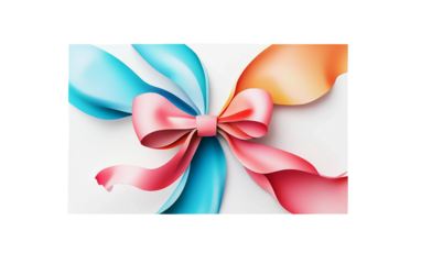 Minimalist birthday invitation card designed with clean lines and colorful accents for a modern celebration isolated on transparent background PNG