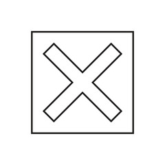 Fototapeta premium cross icon